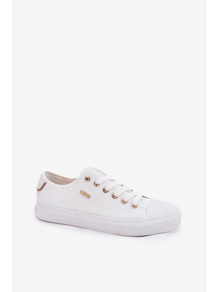BIG STAR SHOES Ženske bele platnenaste superge Big Star
