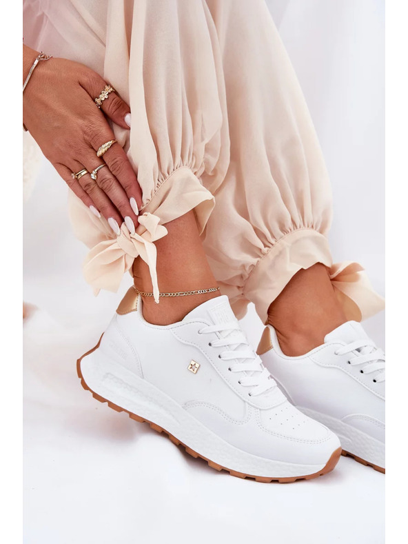 BIG STAR SHOES Ženske stilske čevlje Big Star HI-POLY SYSTEM – bele