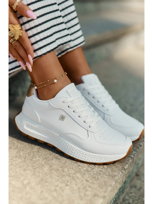 BIG STAR SHOES Ženske stilske čevlje Big Star HI-POLY SYSTEM – bele