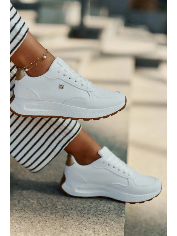 BIG STAR SHOES Ženske stilske čevlje Big Star HI-POLY SYSTEM – bele