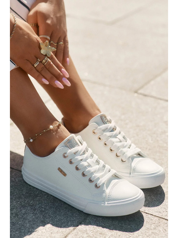 BIG STAR SHOES Ženske superge iz EKO usnja Big Star – bele