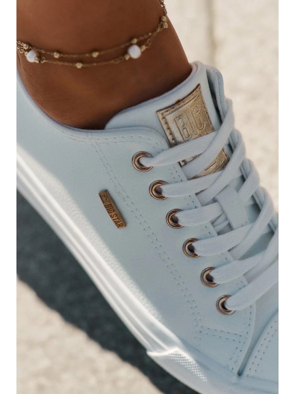 BIG STAR SHOES Ženske superge iz EKO usnja Big Star – bele