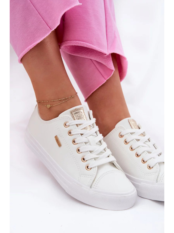 BIG STAR SHOES Ženske superge iz EKO usnja Big Star – bele