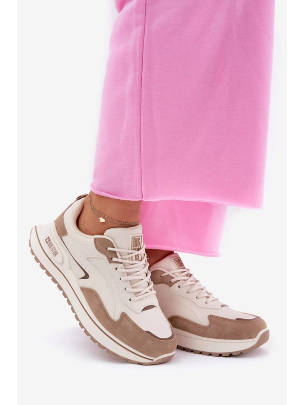 BIG STAR SHOES Ženske superge Big Star HI-POLY SYSTEM – bež