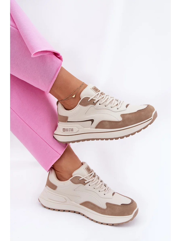 BIG STAR SHOES Ženske superge Big Star HI-POLY SYSTEM – bež