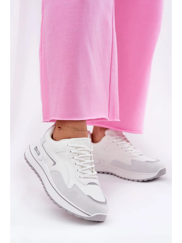 BIG STAR SHOES Ženske superge Big Star HI-POLY SYSTEM – bele