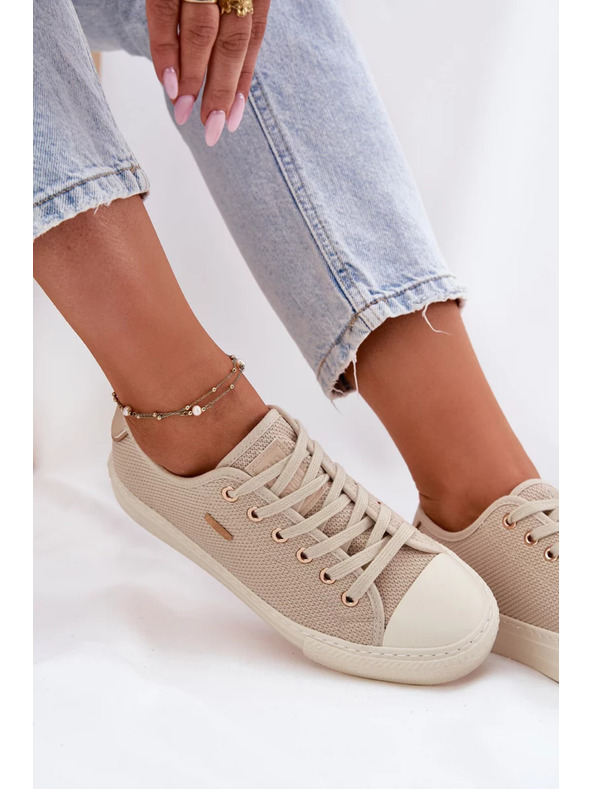 BIG STAR SHOES Ženske platnen superge Big Star – bež