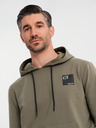 Ombre Clothing Moška jopica s kapuco + trenirka - olivna