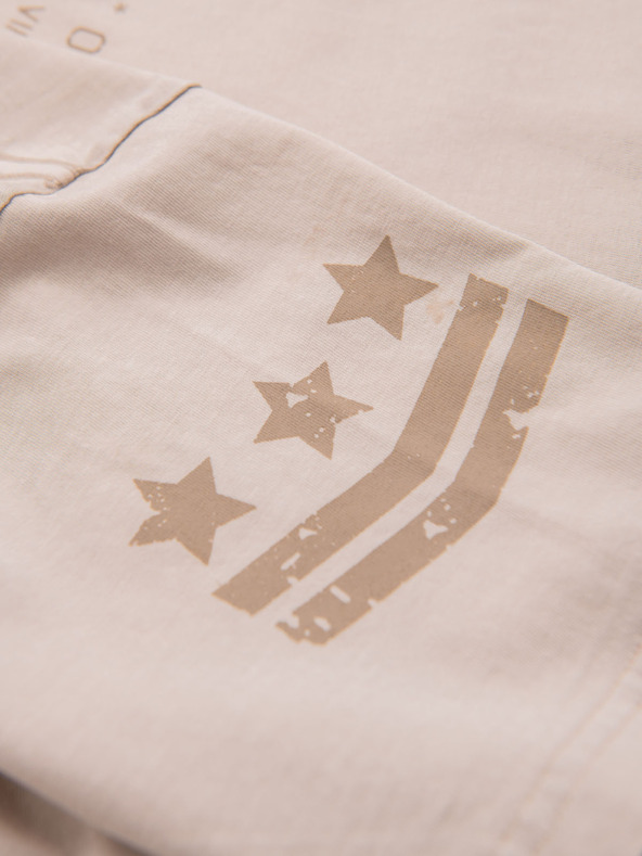 Ombre Clothing Bombažno majico s tiskom in okroglim izrezom - črno