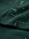 Ombre Clothing Moško majico s tiskom in okroglim izrezom - zeleno