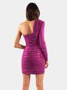 Edoti CAREY mini obleke z odkritim ramenom vijolične