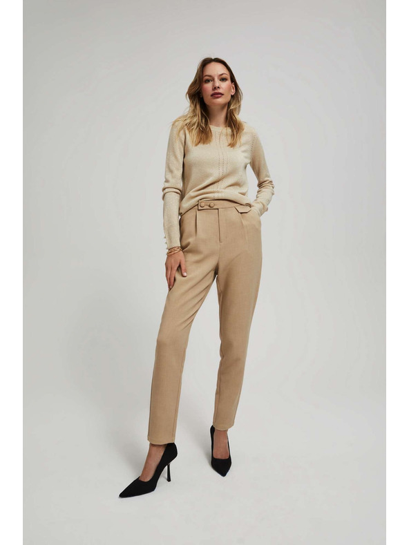 Moodo Bež hlače mel