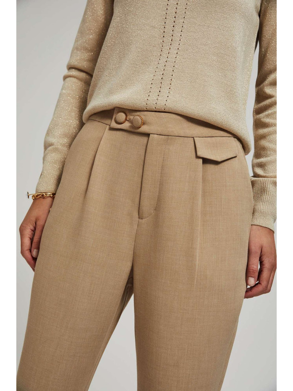 Moodo Bež hlače mel