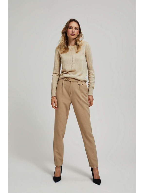 Moodo Bež hlače mel