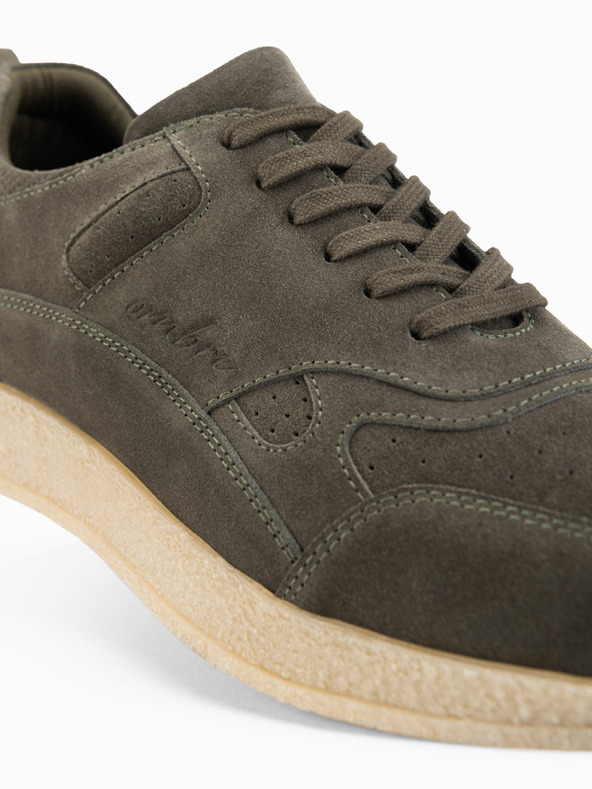 Ombre Clothing Lahke semiš moške superge v športnem slogu - olivne