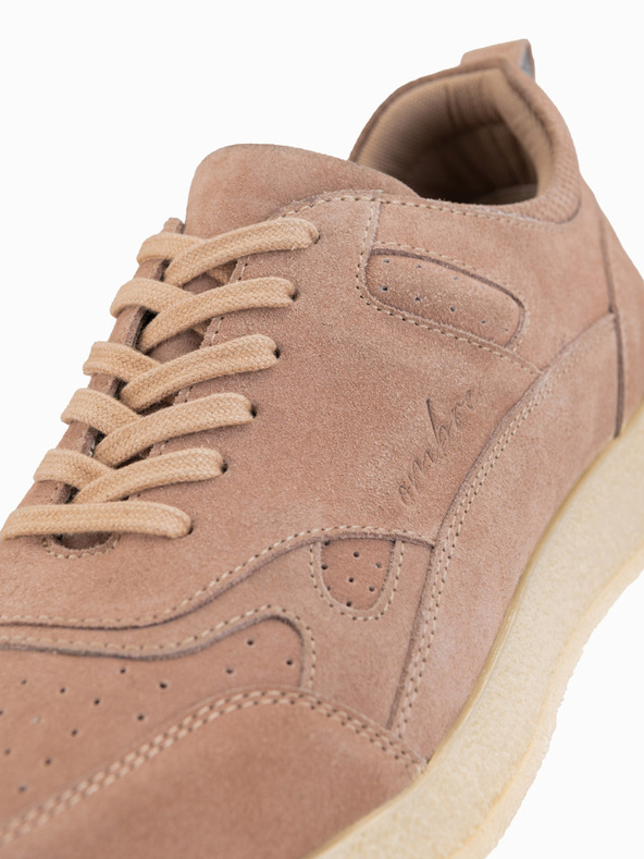 Ombre Clothing Moške lahke semiš superge v športnem slogu - bež