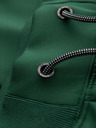 Ombre Clothing Moške trenirka hlače s kontrastnim obrobjem - temno zelene