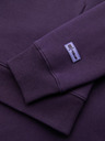 Ombre Clothing Uniseks pulover z žepi in kapuco - vijolična