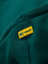 Ombre Clothing Uniseks pulover z žepi in kapuco - temno zelena