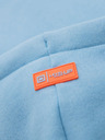 Ombre Clothing Uniseks pulover s kapuco in žepi - modra