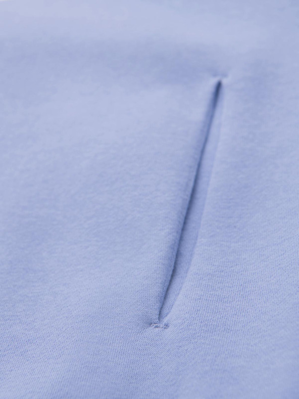 Ombre Clothing Uniseks pulover s kapuco in žepi - sivka