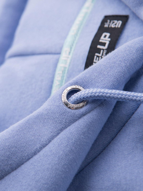 Ombre Clothing Uniseks pulover s kapuco in žepi - sivka