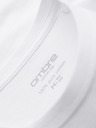 Ombre Clothing Moška klasična bombažna majica BASIC - bela