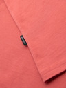 Ombre Clothing Moška klasična bombažna majica BASIC - koralna