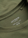 Ombre Clothing Moška klasična bombažna majica BASIC - khaki