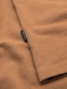 Ombre Clothing BASIC moška klasična bombažna majica - rjava