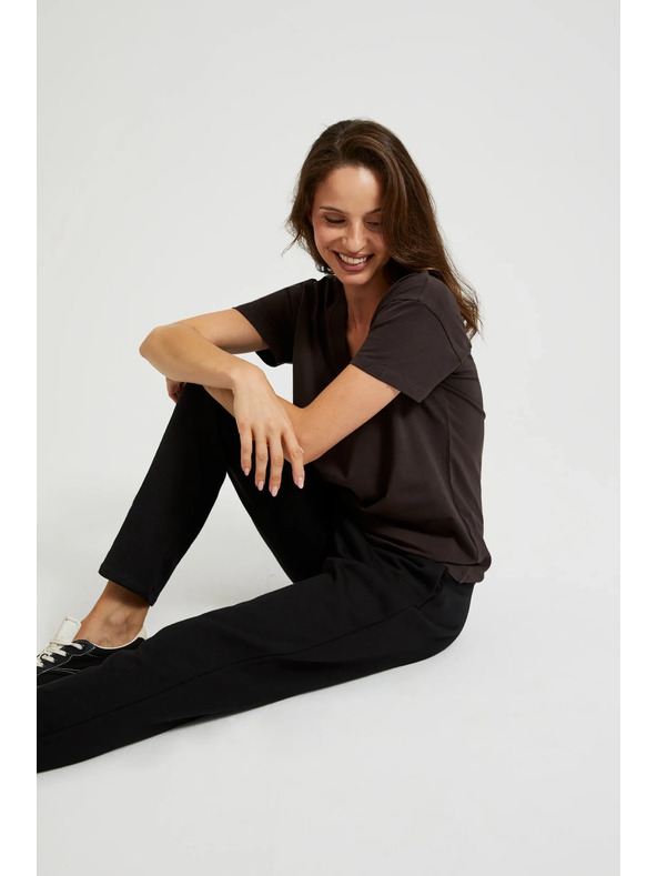 Moodo Rjav ženski t-shirt