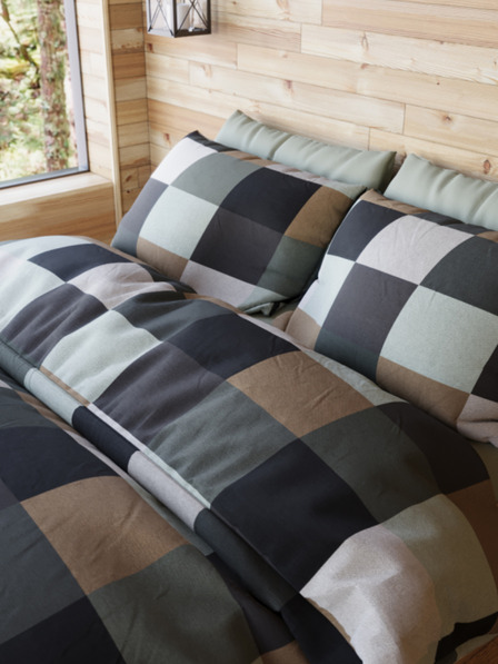 Kvalitex Francoska prevleka viskoza WOODY kolekcija 200x200, 70x90cm DION