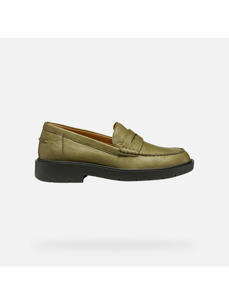 Geox Khaki ženski mokasini Geox Spherica EC-1