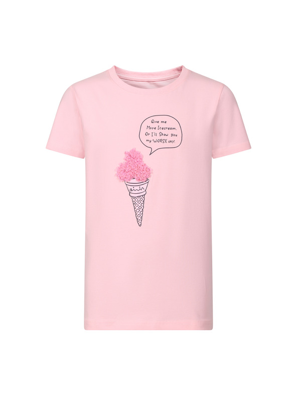 NAX Otroška bombažna majica nax NAX OMESO pink