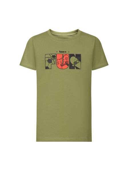 NAX Otroška bombažna majica nax NAX OMESO turtle green