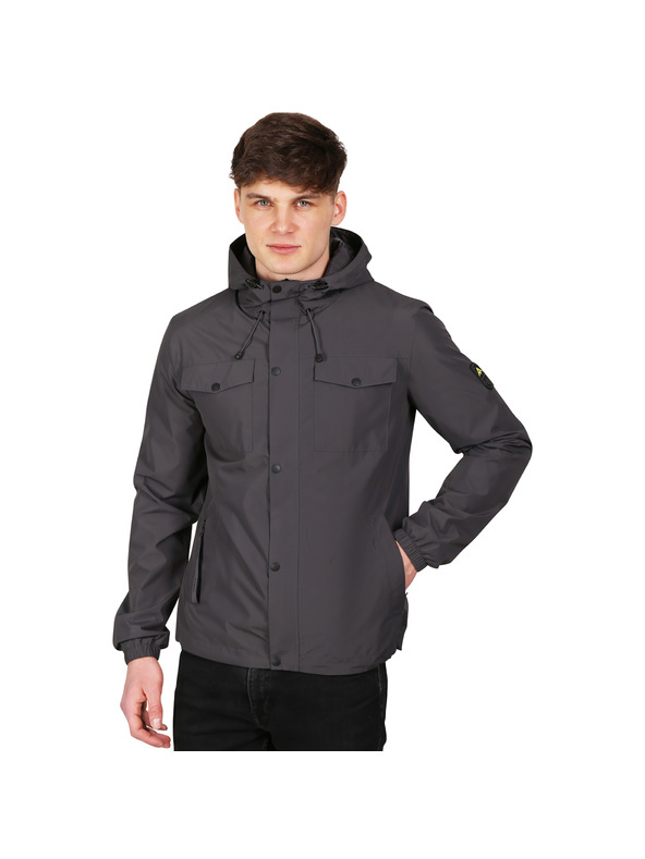 NAX Moška jakna s ptx membrano nax NAX IKEL dk.true gray