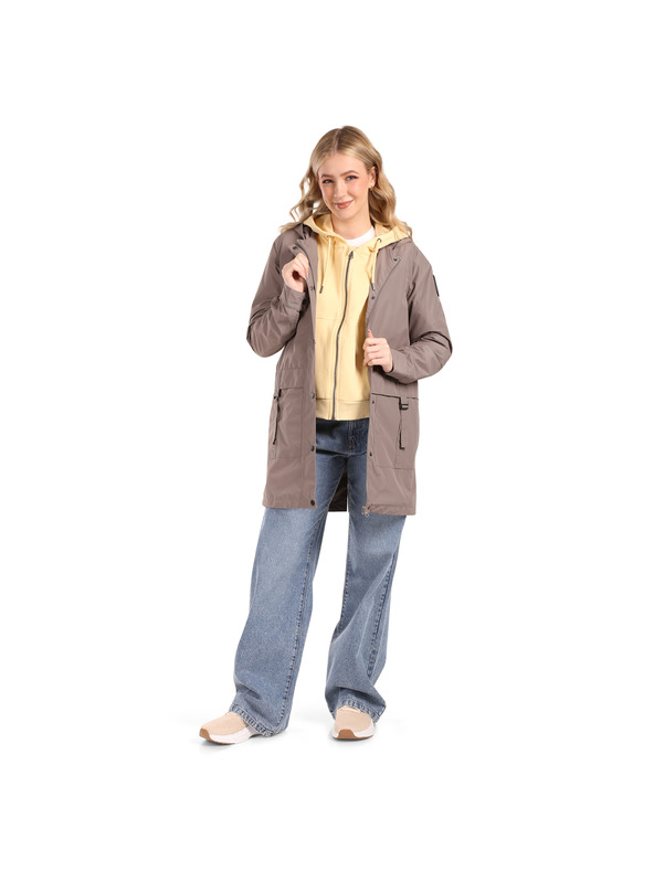 NAX Ženski plašč s ptx membrano nax NAX ARESA driftwood