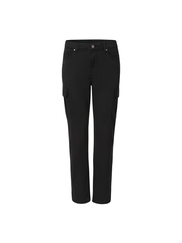 ALPINE PRO Ženske bombažne hlače z žepi ALPINE PRO KALLA black