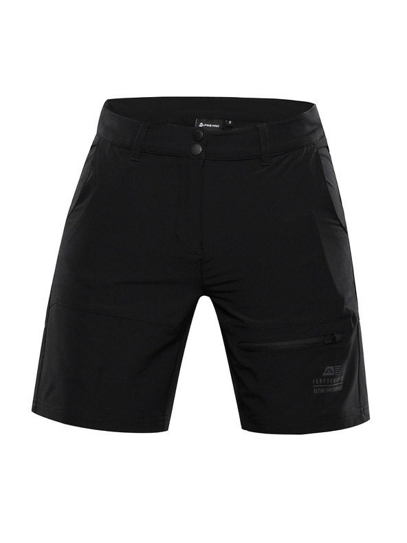 ALPINE PRO Ženske softshell kratke hlače ALPINE PRO BAKA black