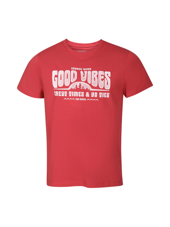 NAX Moška bombažna majica NAX OKAM cardinal