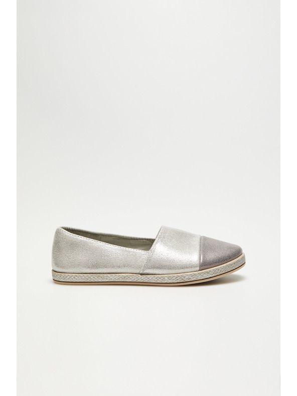 Moodo Srebrne espadrile