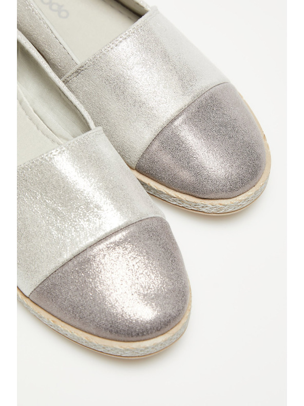 Moodo Srebrne espadrile