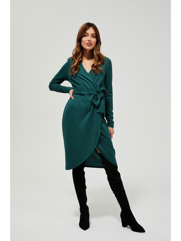 Moodo Petrolejaste zavihane obleke