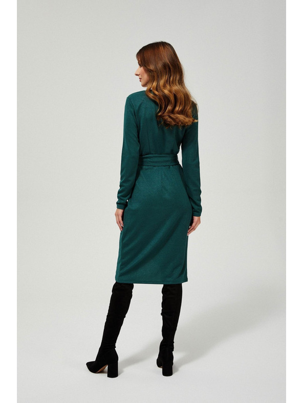 Moodo Petrolejaste zavihane obleke