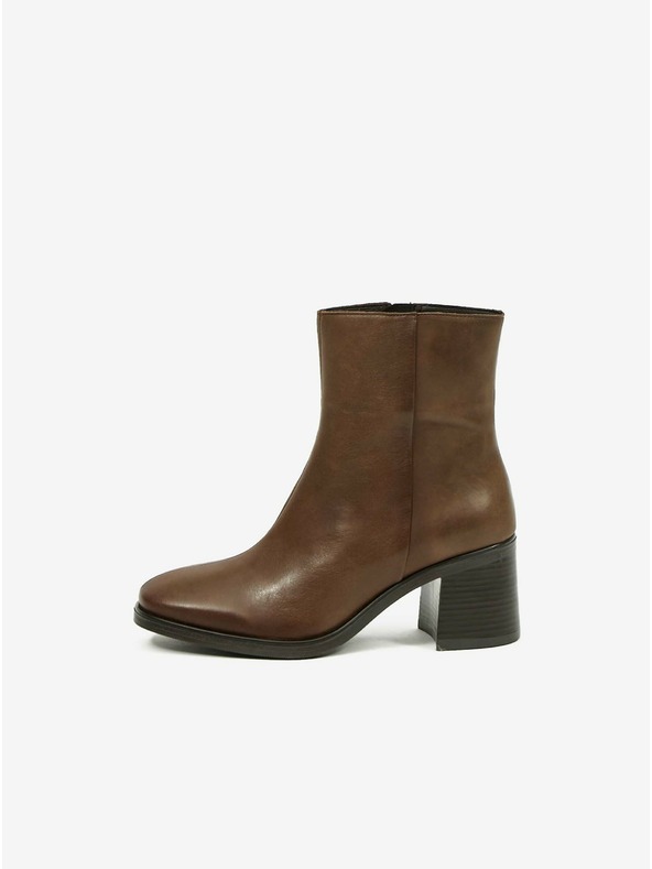 Ojju Rjavi usnjeni gležnjarji OJJU