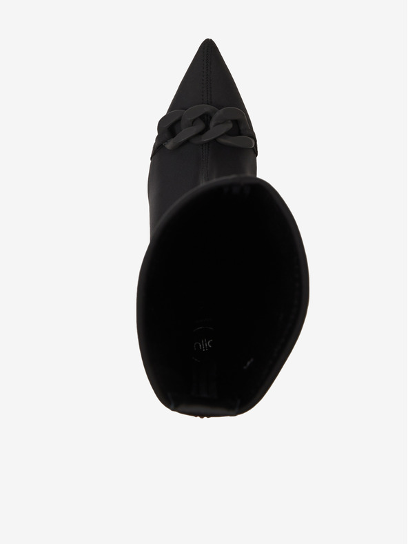 Ojju Črni ženski gležnjarji s peto OJJU