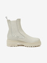 Ojju Svetlo sivi ženski usnjeni škornji chelsea OJJU