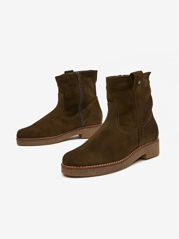 Ojju Kaki ženski izolirani gležnjarji iz semiša OJJU