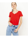 CAMAIEU Rdeča ženska majica
