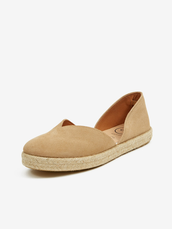 Ojju Svetlo rjave ženske semiš espadrile OJJU